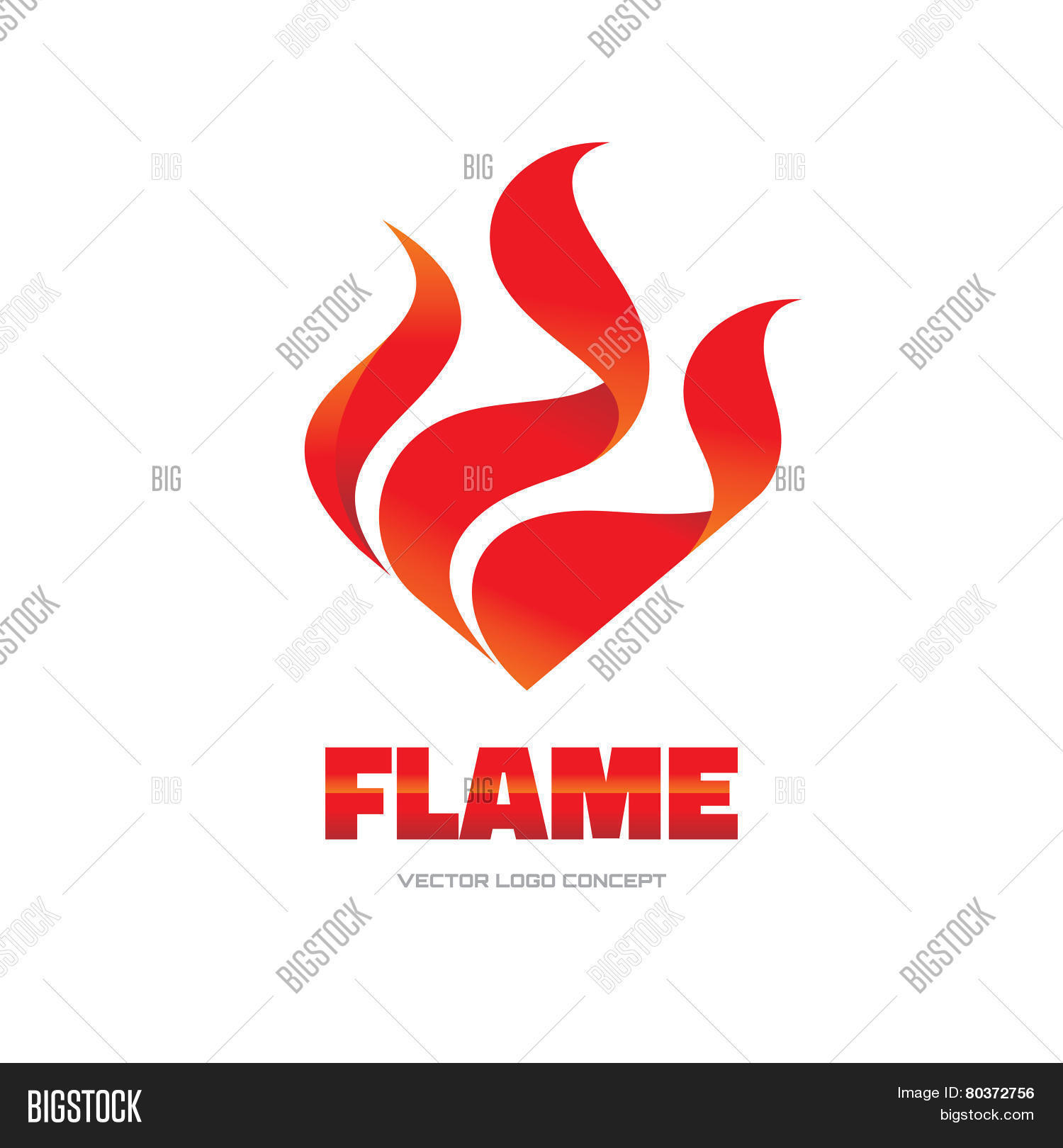 Flame - Vector Logo Vector & Photo (Free Trial) | Bigstock