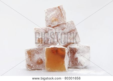 Traditional Turkish dessert, Turkish delight - Rahat Lokum