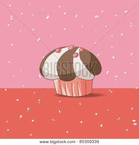 Hand-Drawn Cupcake