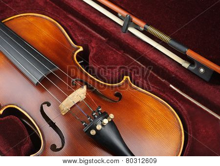 Violin In Case.