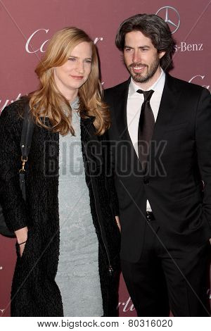 PALM SPRINGS, CA - JAN 3: Helen Estabrook & Jason Reitman arrive at the 2015 Palm Springs International Film Festival Gala at the Palm Springs Convention Center on January 3, 2015 in Palm Springs, CA.