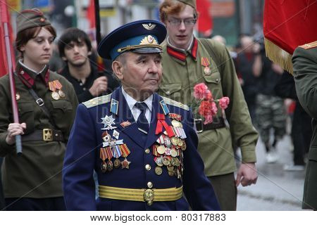 Procession Of Communists In Moscow