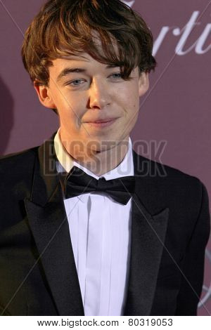 PALM SPRINGS, CA - JAN 3: Alex Lawther arrives at the 2015 Palm Springs International Film Festival Awards Gala at the Palm Springs Convention Center on January 3, 2015 in Palm Springs, CA.
