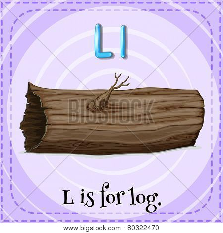 A letter L for log