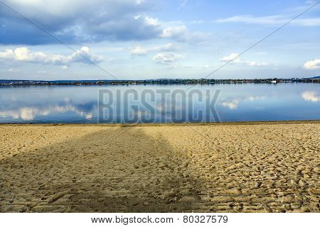 Beautiful Beach At Altmuehl Lake