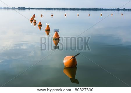 Weir At Altmuehl Lakewith Scenic Reflection