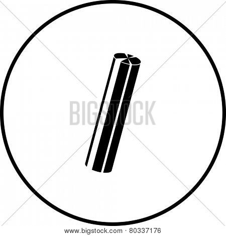 shiny steel rod symbol