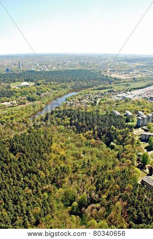 Vilnius City Capital Of Lithuania Aerial View
