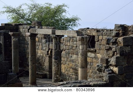 Ancient Synagogue Umm El Kanatir, Israel
