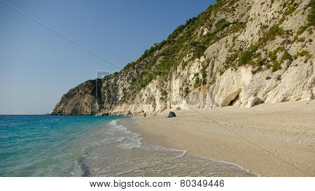 Egremni beach in Levkas, Ionion sea, Greece