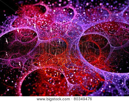 Multicolored Multiverse Bubbles Fractal