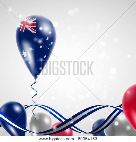 Australian flag on balloon