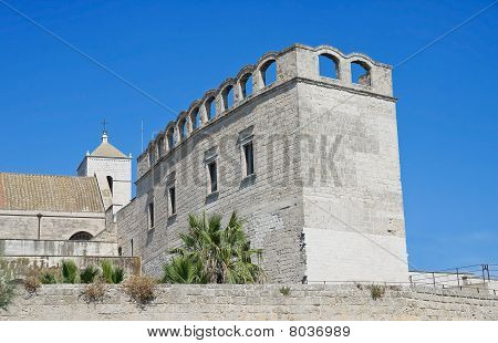 St. Scolastica kloster. Bari. Apulien.