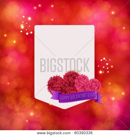 Valentines Day vector card design