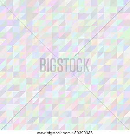 Digital triangle pixel mosaic, abstract vector background
