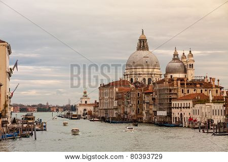 Canal Grande And Basilica Della Salute