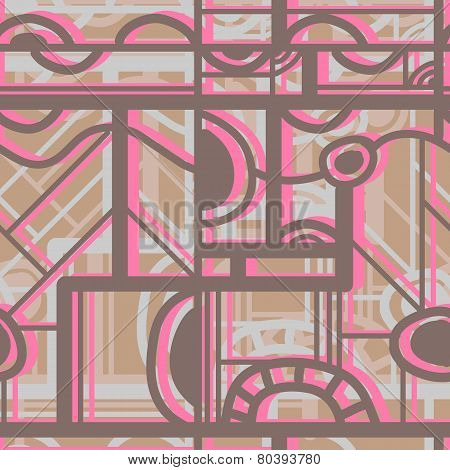 Seamless Color  Pattern. Vector Illustration
