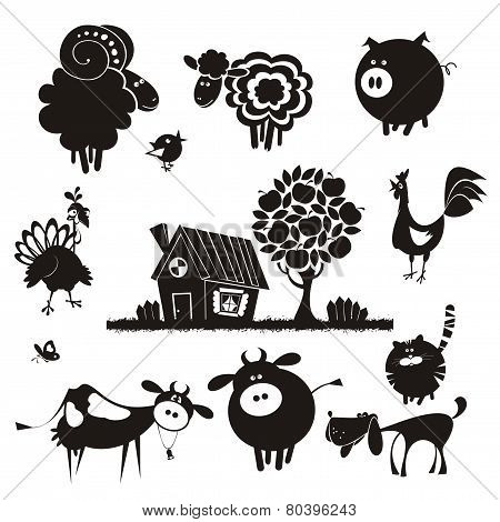 Farm animals.