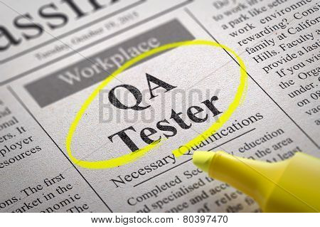 QA Tester Jobs in Newspaper.