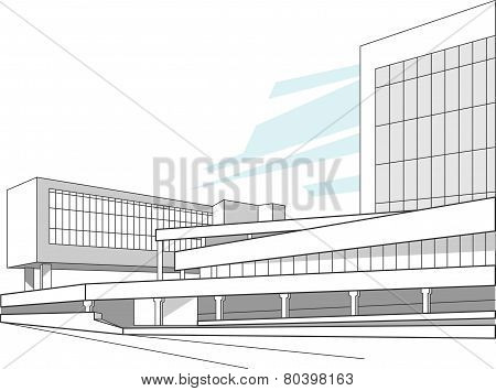 Abstract architecture background