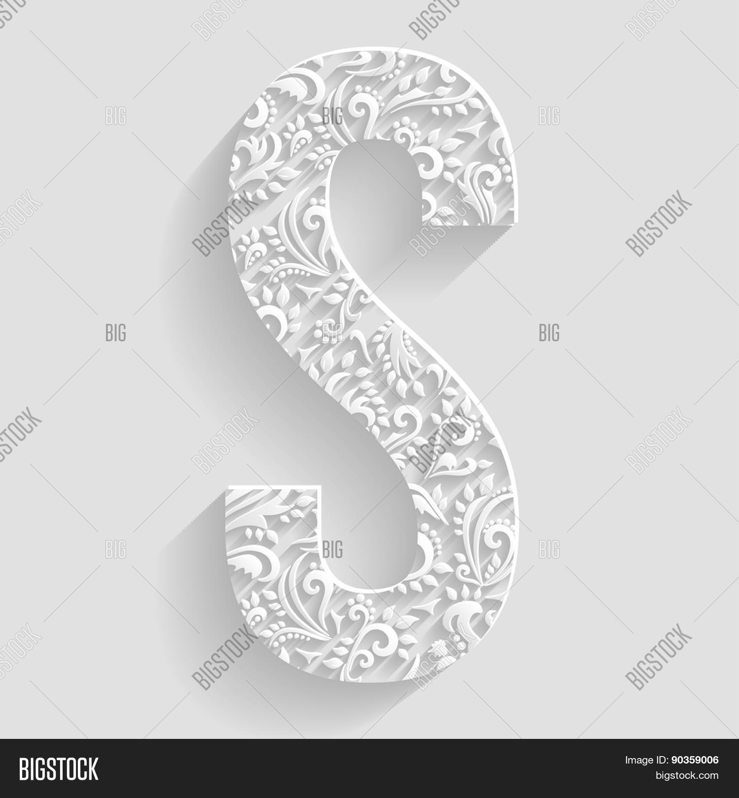 Letter S. Vector Vector & Photo (Free Trial) | Bigstock