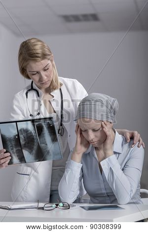 Woman With Brain Cancer