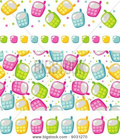background and borders of the phones