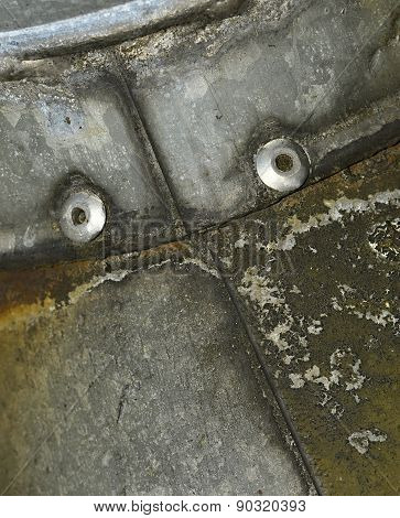 Detail Of An Old Riveted Waterspout