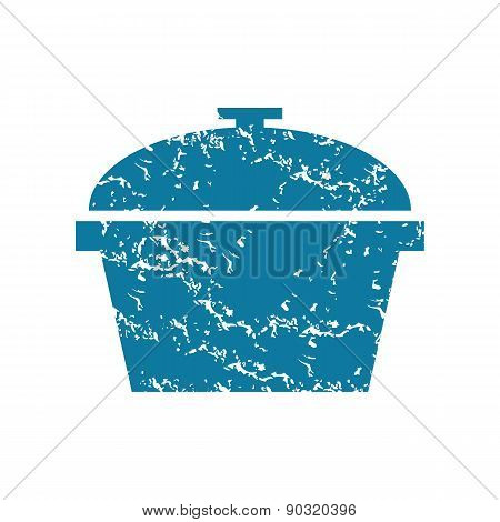 Grunge pot icon