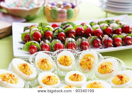 Easter Appetizer Food Table