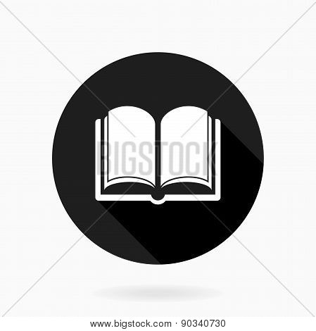 Book Icon With Flat Design