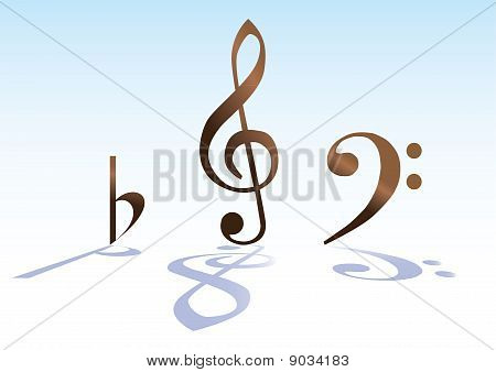 G-chiave chiave di basso e B