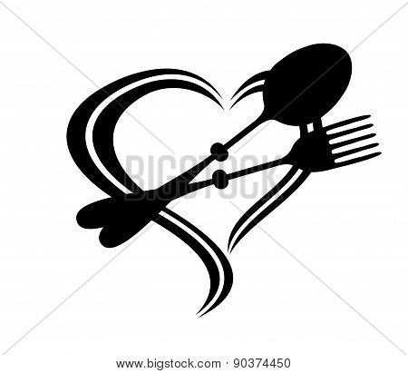 Spoon and fork.