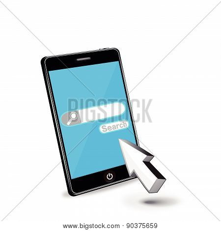 Smart phone and searchbar