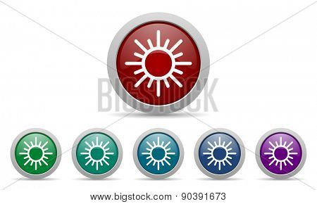 sun icon waether forecast sign 