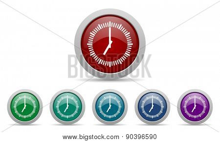 time icon clock sign