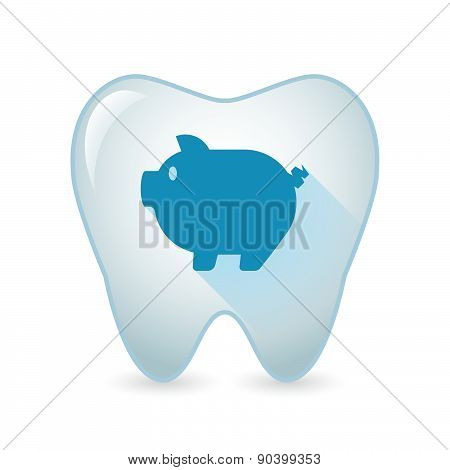 Tooth Icon With A Pig