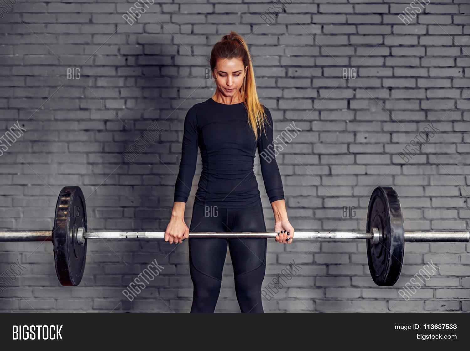Woman Weight Barbell Image & Photo (Free Trial) Bigstock