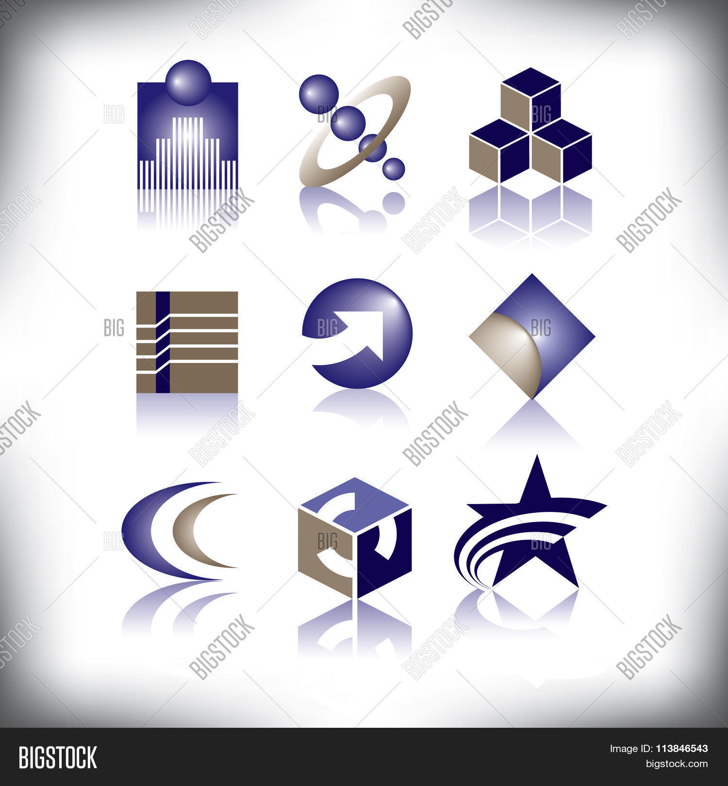 Vector Symbol Style Nine Vector Symbols Vector & Photo (Free Trial) | Bigstock