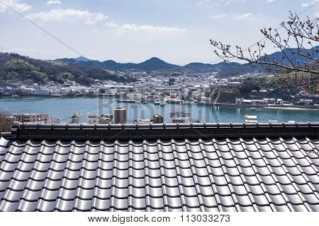 Roof and seashore view