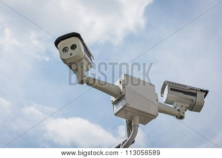 Two Of Cctv Security Camera