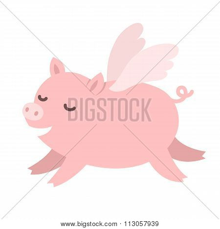 Cute Flying Pig