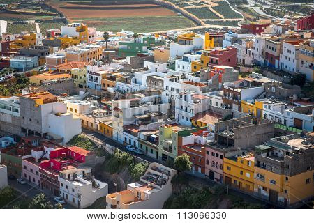 Galdar city on Gran Canaria island