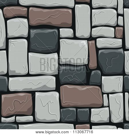 Seamless Pattern With Decorative Stones