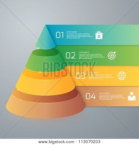 Vector illustration infographics four options
