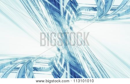 3D futuristic background 