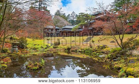NIKKO JAPAN - NOVEMBER 16 2015: Tamozawa Imperial Villa first built in Tokyo in 1632. It was deconstructed and moved to the present location in Nikko in 1898
