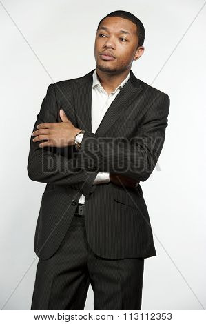 Hip and Trendy Formal Black Male