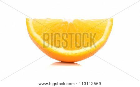 Orange Slice On White Background