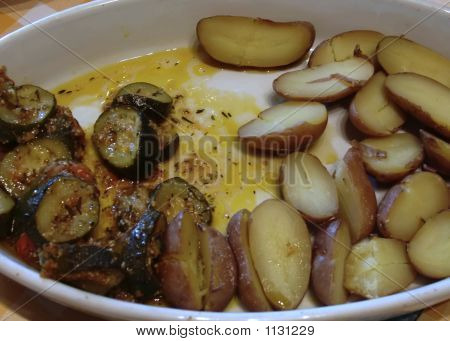 Fransk potatis och Squash